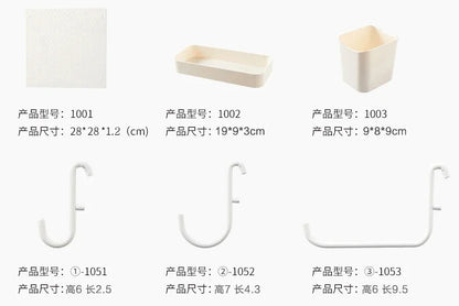 DIY Pegboard Accessories Kitchen Organization No Drill Hanging Shelf Storage Hooks Wall Organizer Crafts For Garage Room