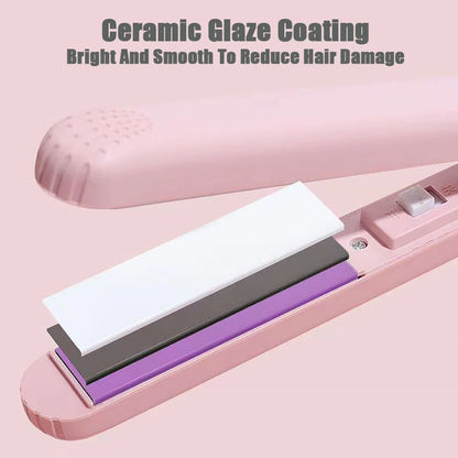 Pink Ceramic Flat Iron for Smooth Hair Finish - Smarsty