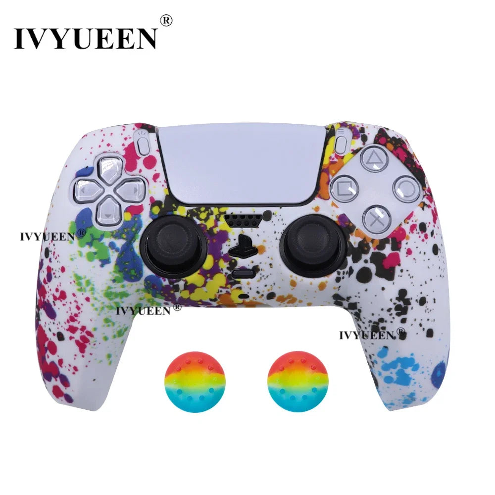 Water Transfer Printing Silicone Case for PS5 Controller - Smarsty