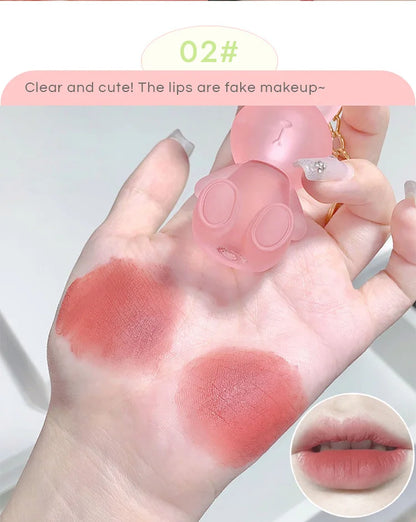 Gege Bear Rabbit Matte Velvet Lip Glaze Long Lasting Moisture - Smarsty