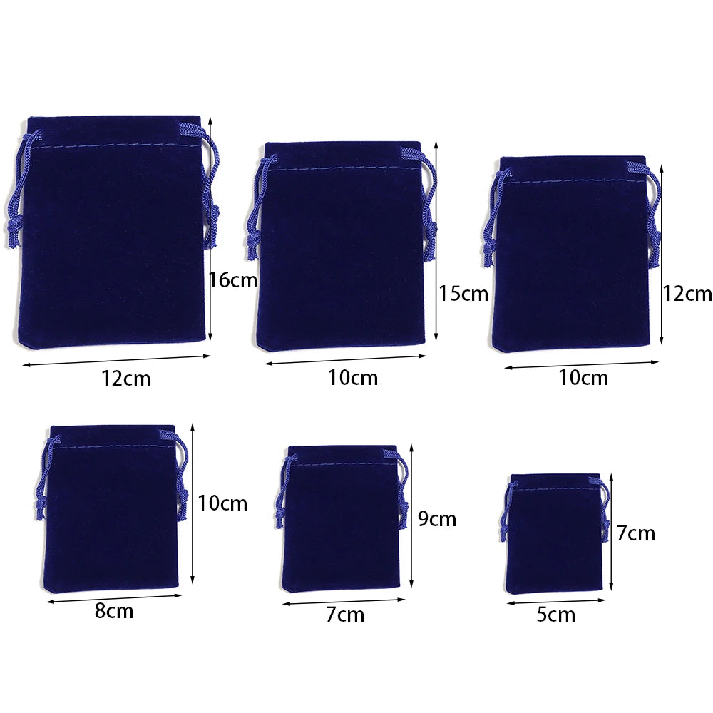 Color Velvet Drawstring Bags for Jewelry Storage - Smarsty