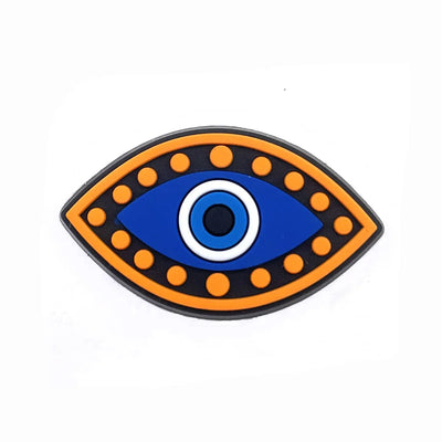 Evil Eye Shoe Charms for Crocs Accessories Blue Eyeball Monster Badge Women Buckle Kids Pins Decoration Jeans Shoes Accessories - Smarsty