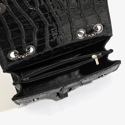 Luxurious Women's Sequined Crossbody Handbag With Chains - Smarsty