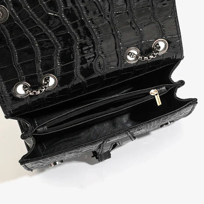 Luxurious Women's Sequined Crossbody Handbag With Chains - Smarsty