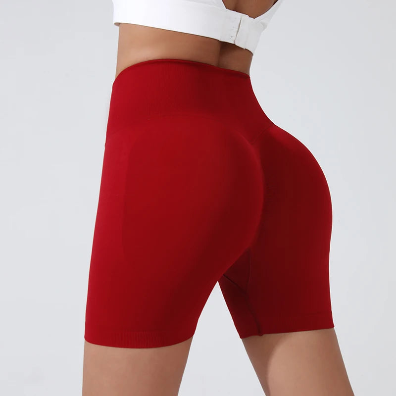 Women's High-Waist Breathable Yoga Shorts for Summer Running Short Tights Leggings Cycling Workout Gym Shorts Sports Shorts - Smarsty