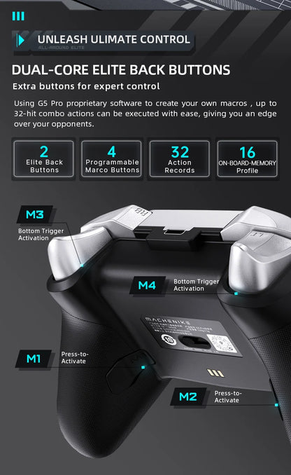 Wireless Gaming Controller with Hall Trigger for Switch and PC - Smarsty