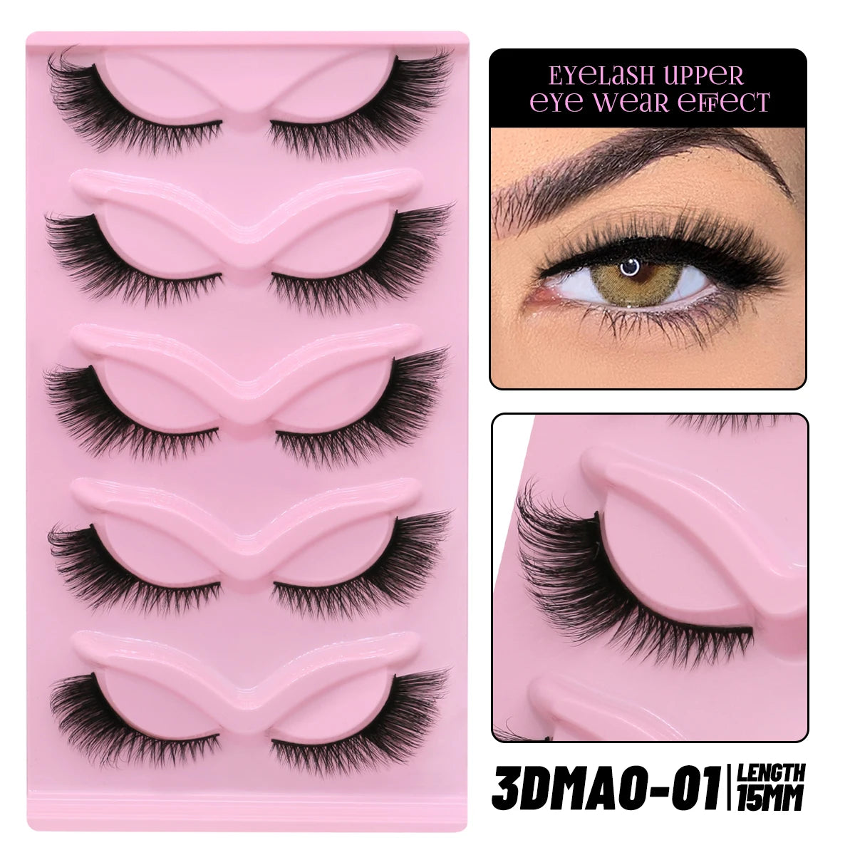 GROINNEYA Winged Cat Eye Faux Mink Lashes - Smarsty