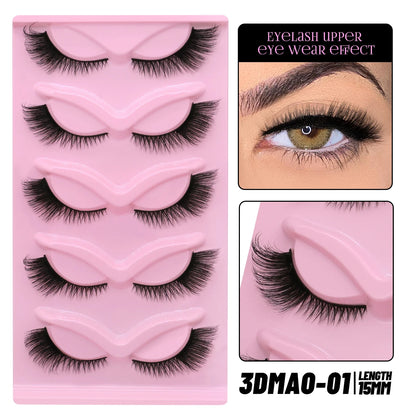 GROINNEYA Winged Cat Eye Faux Mink Lashes - Smarsty