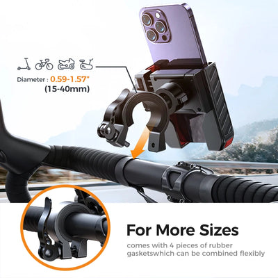 Universal Motorcycle Phone Holder With Quick Lock Mount - Smarsty