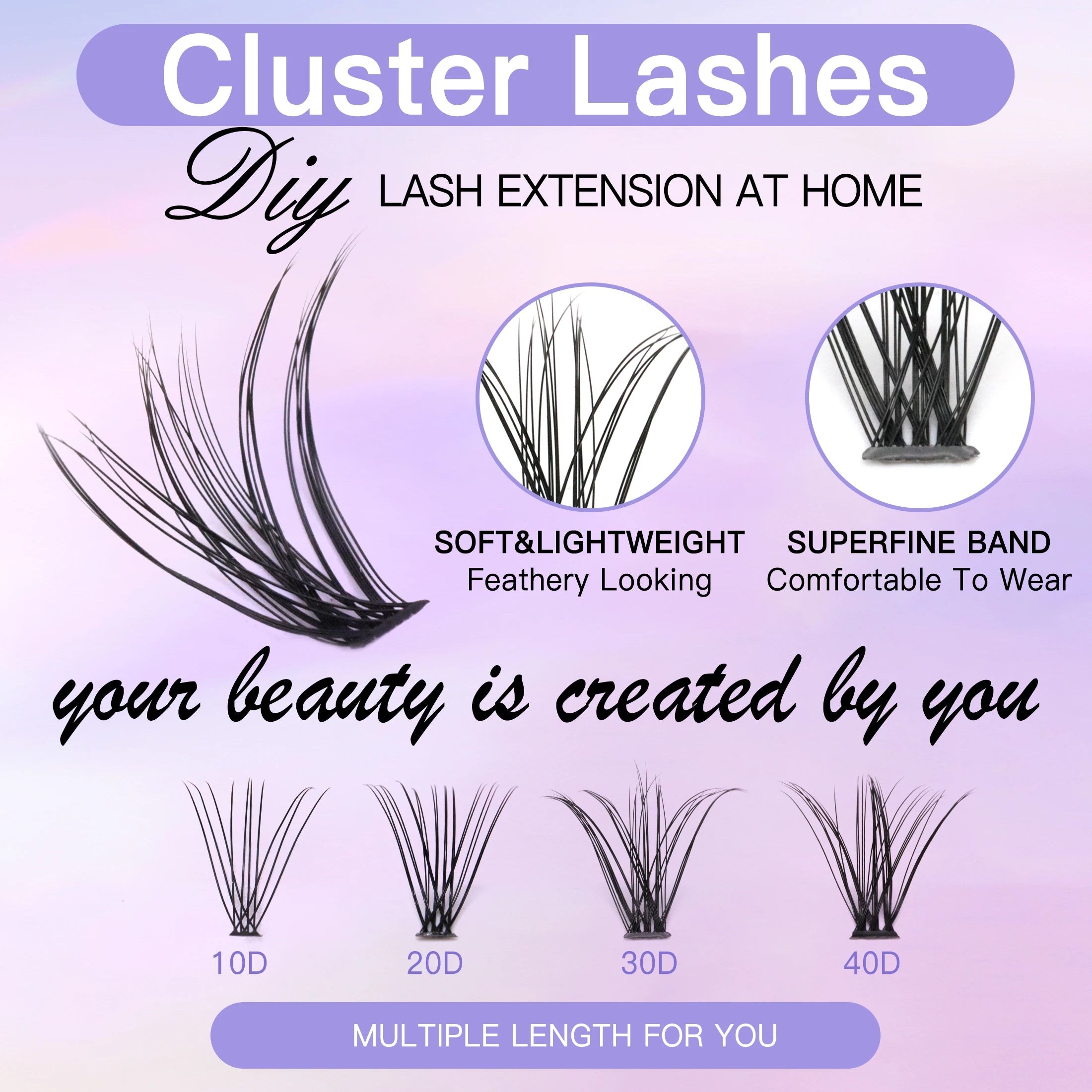 DIY False Eyelashes with Application Tools for All Styles - Smarsty