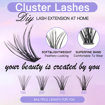 DIY False Eyelashes with Application Tools for All Styles - Smarsty