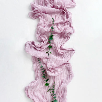 Semi-Sheer Gauze Table Runner for Elegant Events - Smarsty