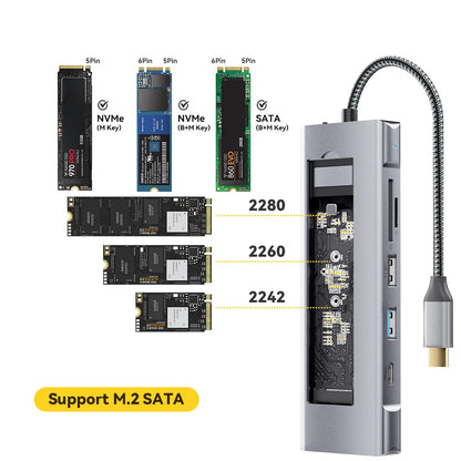 Usb C Hub With Highcapacity Ssd Storageunit Hdmi Dock