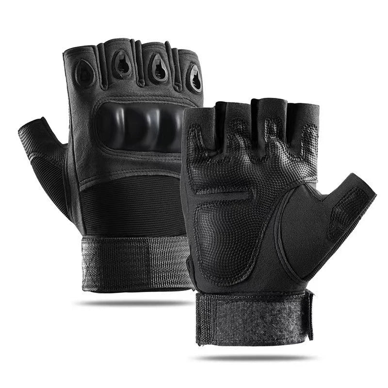 Half Finger Tactical Hunting Gloves Anti Skid Breathable - Smarsty