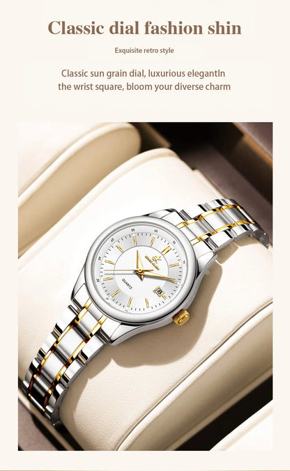 Elegant Waterproof Women's Watch with Luminous Display - Smarsty