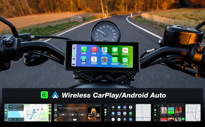 Portable Motorcycle Navigation Display CarPlay Android Auto - Smarsty