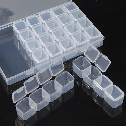 28 Grid Mini Storage Box for Nail Art and Jewelry - Smarsty
