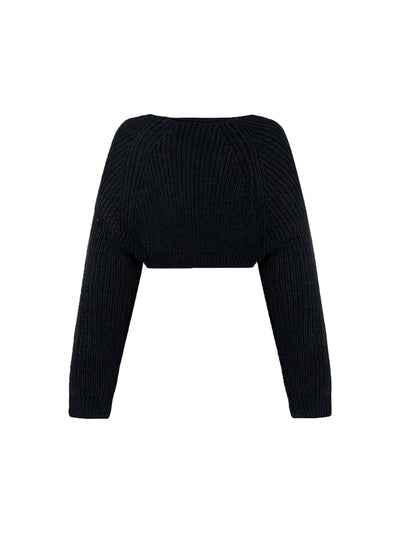 Shrug Raglan Sleeve Open Front Cardigan Elegant Solid Color Ribbed Knitted Cardigan For Spring & Fall Women's Clothing - Smarsty