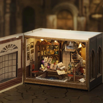 Wooden Miniature Doll House 3D Puzzle Assembly Building Model Kit Small Room Toys Home With Furniture Lighting Wooden Craft Gift by Smarsty