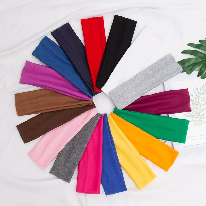 Cotton Stretch Headband For Women Men Comfortable Workout - Smarsty