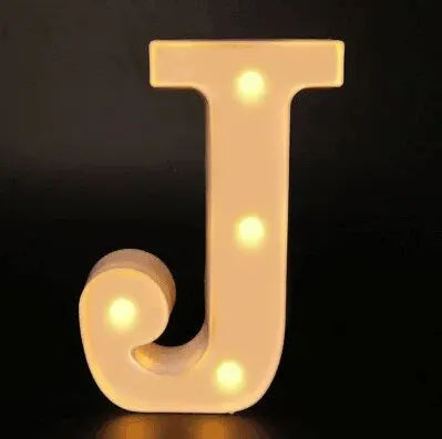 Colorful LED Letter Light for Weddings and Birthdays - Smarsty