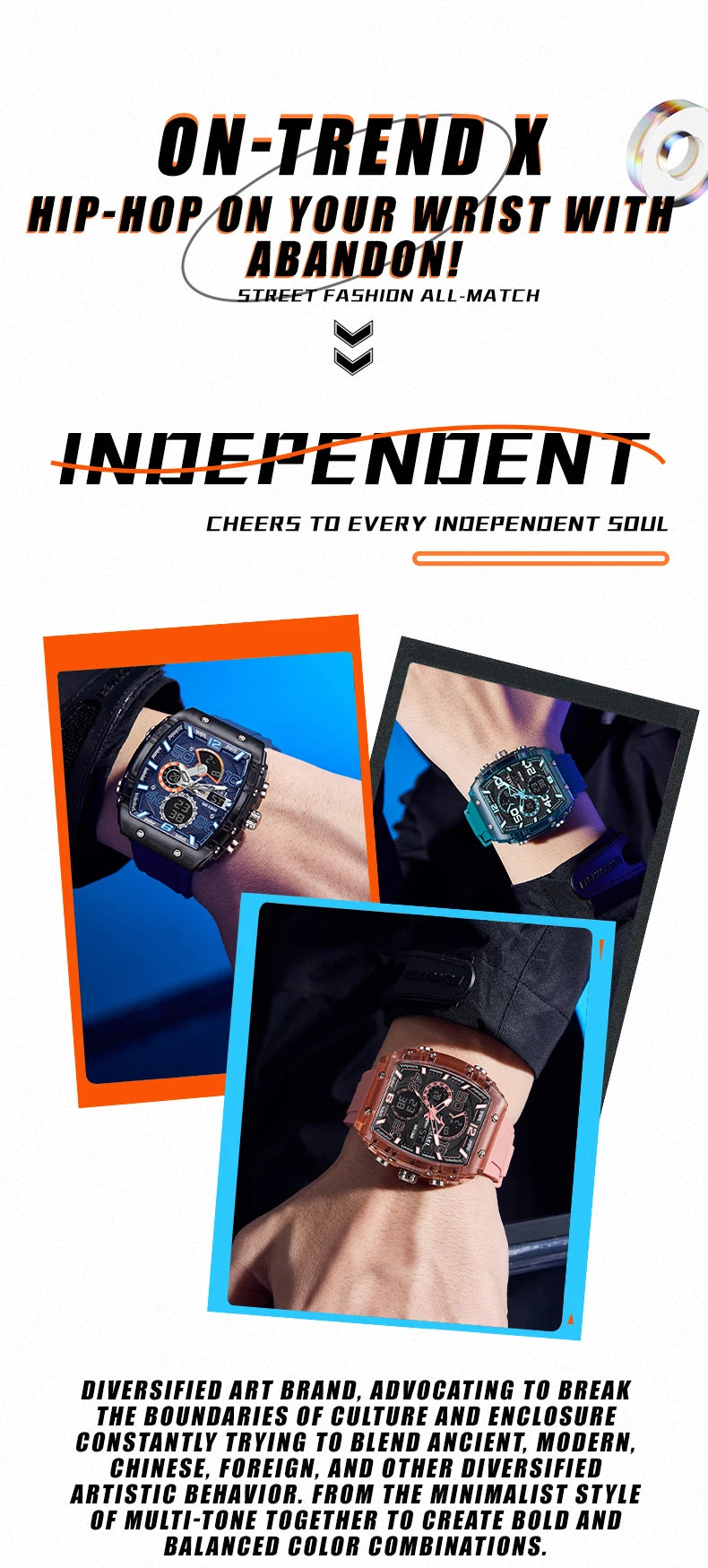 SMAEL 8109 Waterproof Luminous Dual Display Watch - Smarsty