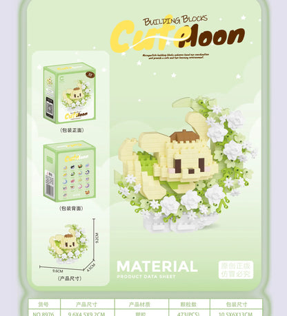 Mini Dog Cat panda raccoon Cute Pet Small Building Block Model Series Ornaments Children's Toy Christmas Birthday Gifts for Kids by Smarsty