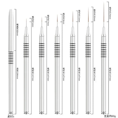 Professional Nail Art Liner Brushes for Precision Designs - Smarsty