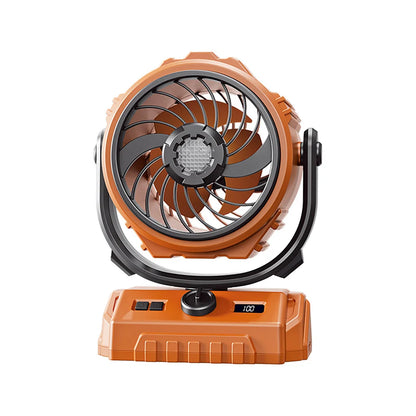 Camping Fan 20000mAh Rechargeable Portable Camping Circulator Fan Wireless Tent Ceiling Fan with LED Light and Hook