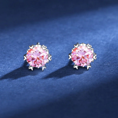 D VVS1 Moissanite Stud Earrings S925 Platinum Plating - Smarsty