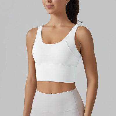 Yoga Bra Underwear Women Summer Shockproof Bra Beautiful Back Sports Running External Wear Training Fitness Yoga Tank Top Bra - Smarsty