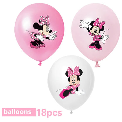 Disney Minnie Mouse Party Supplies Set for Kids Birthdays - Smarsty