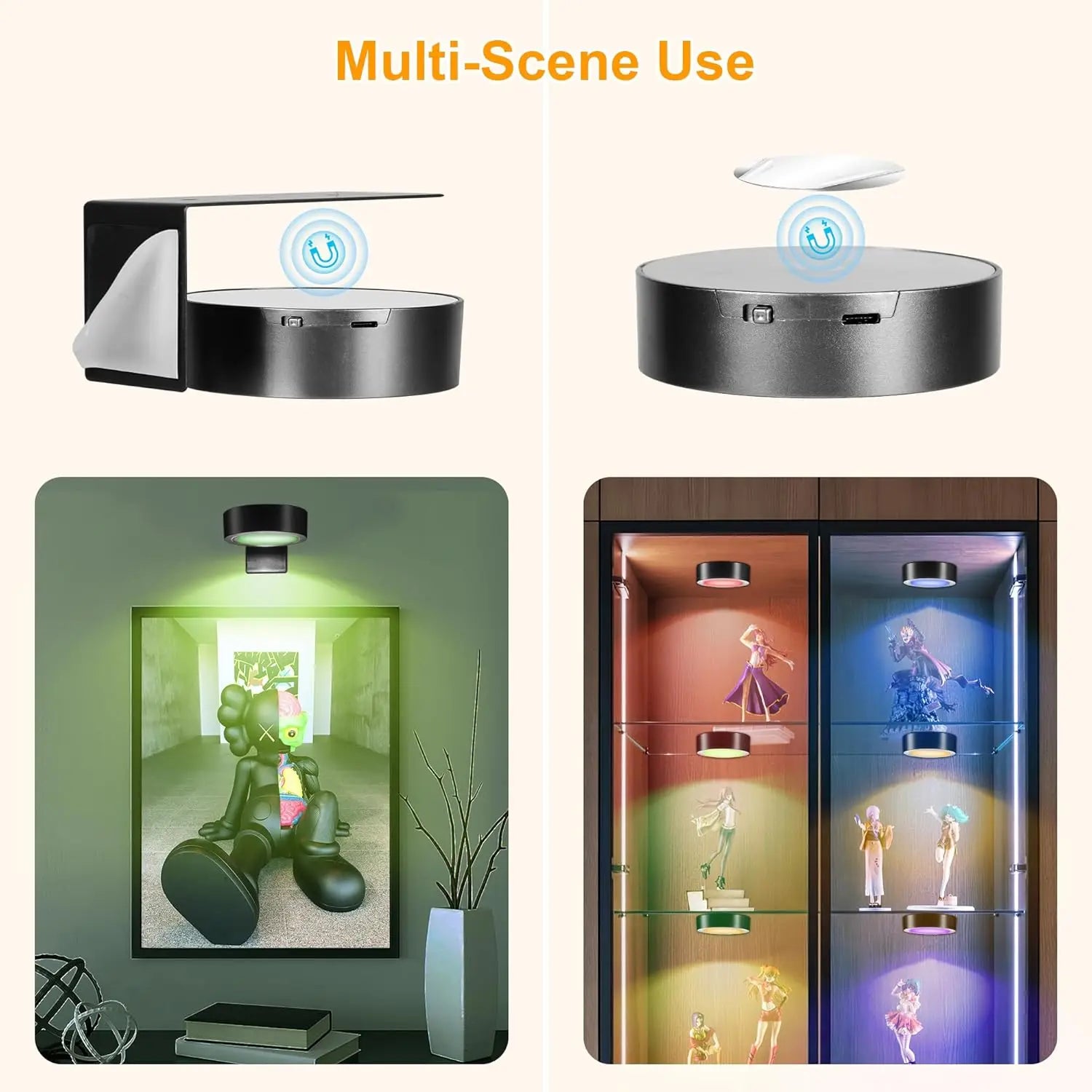 Magnetic LED Wall Light with Dimmable Feature - Smarsty