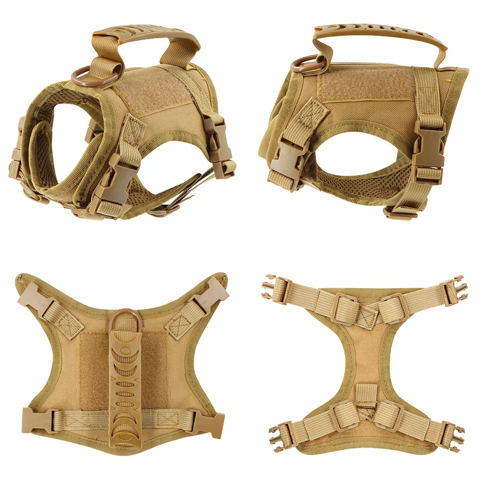 Adjustable Tactical Puppy Harness and Leash for Training - Smarsty