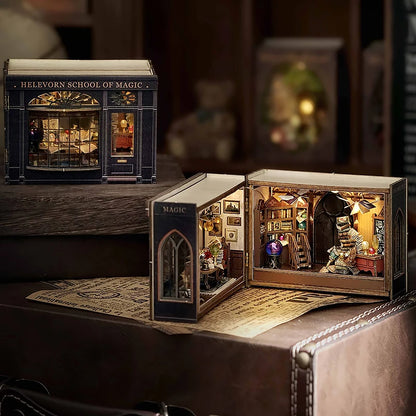 Wooden Miniature Doll House 3D Puzzle Assembly Building Model Kit Small Room Toys Home With Furniture Lighting Wooden Craft Gift