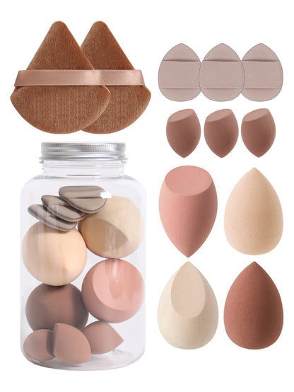 12Pcs Latex-Free Makeup Sponge Set for Flawless Application - Smarsty