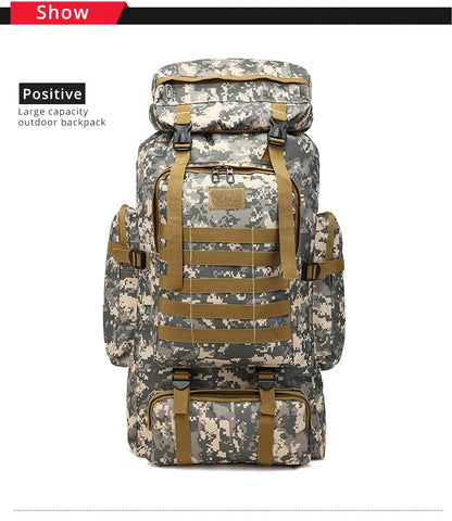 Rilibegan Men Travel Backpack Tactical Climbing Outdoor Hiking Camouflage Multifunctional Bag Men Backpack - Smarsty