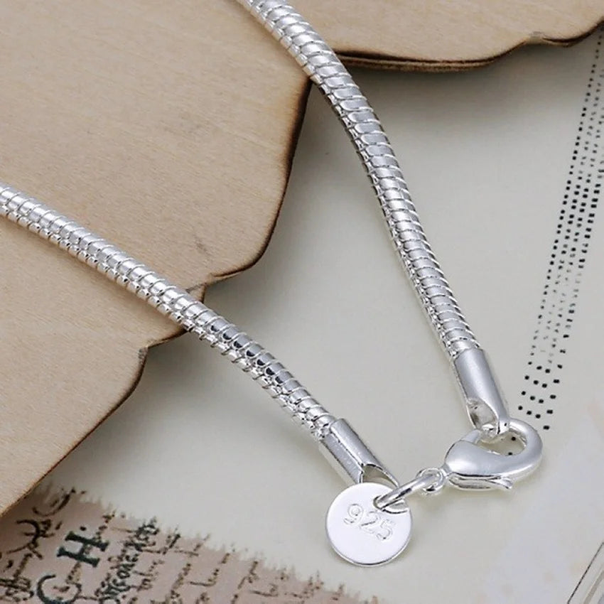 20cm Silver Snake Chain Bracelet for Stylish Women - Smarsty