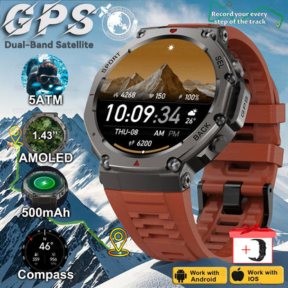 T-Rex 3 GPS Smart Watch with Altimeter and Waterproof Design - Smarsty