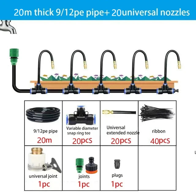 Universal Automatic Irrigation Sprinkler Kit for Efficient Watering - Smarsty