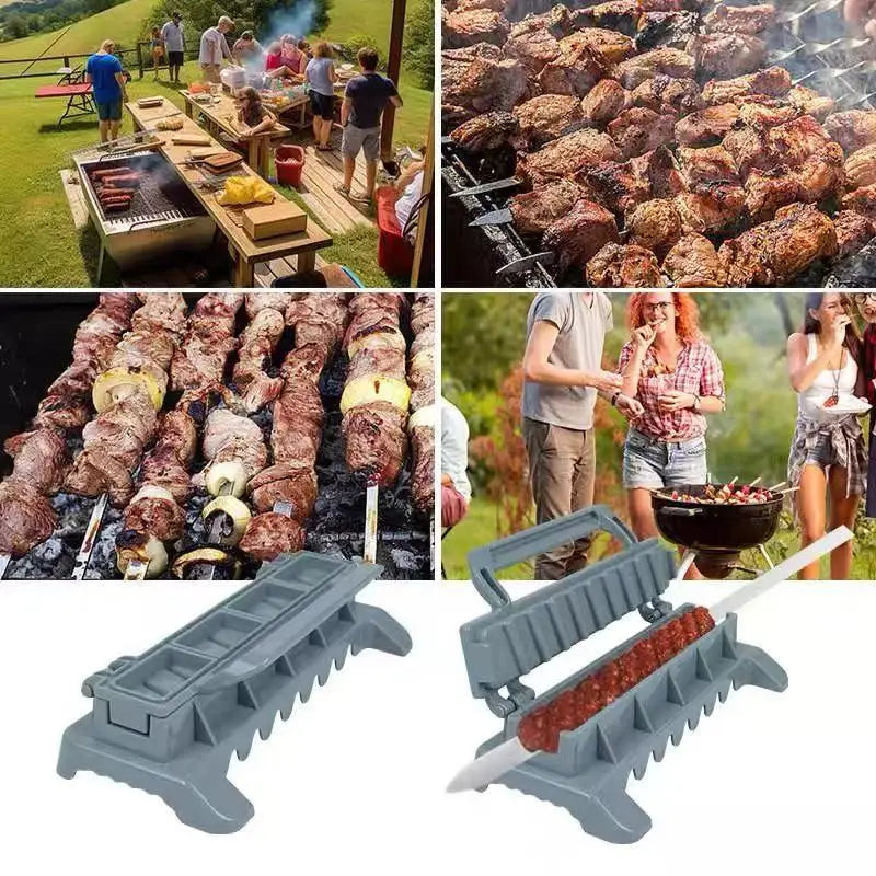 Manual Kebab Maker Tool for Easy BBQ Skewers - Smarsty