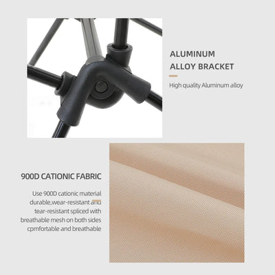 TARKA Foldable Camping Chairs Set Lightweight folding Chair Ultralight Backpacking Moon Chairs for Garden Picnic Beach Fishing by Smarsty