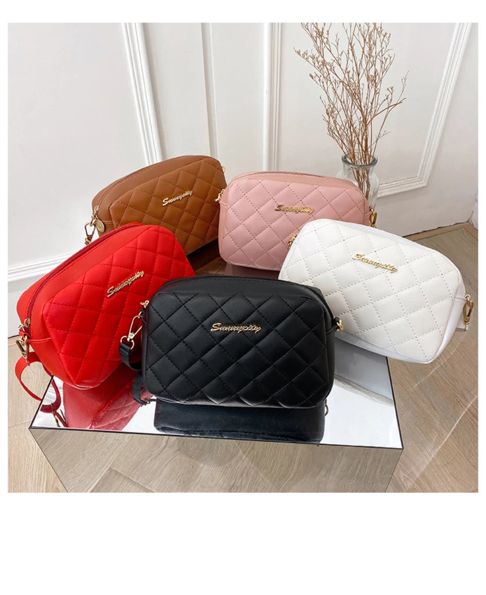 2024 Tassel Small Messenger Bag For Women Trend Lingge Embroidery Camera Female Shoulder Bag Fashion Chain Ladies Crossbody Bags - Smarsty