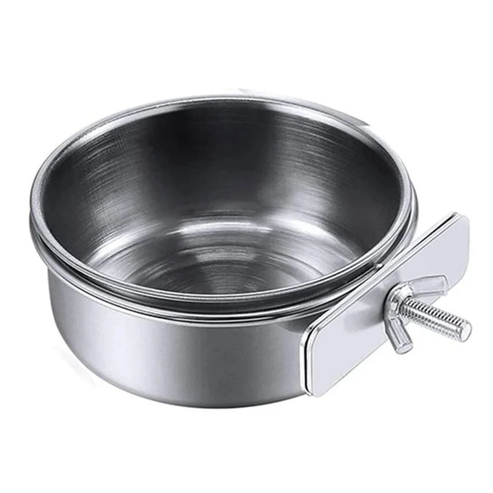Stainless Steel Pet Food Dish for Birds and Small Animals - Smarsty
