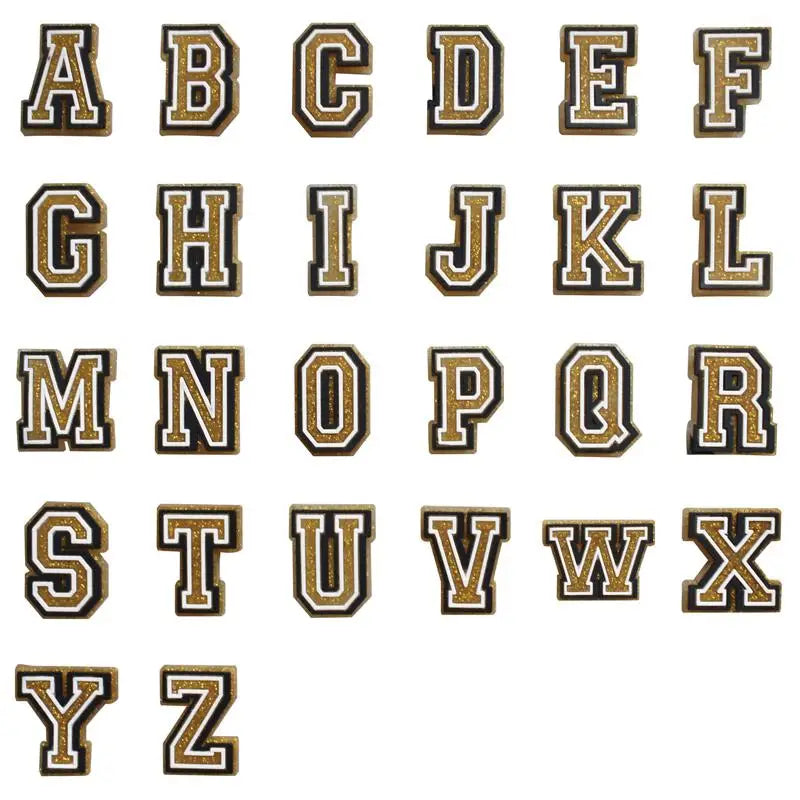 Letter Shoe Charms Decorations for Crocs 1pcs Alphabet Pins Boys Girls Kids Jeans Women Charm Xmas Gifts Favors Shoe Accessories