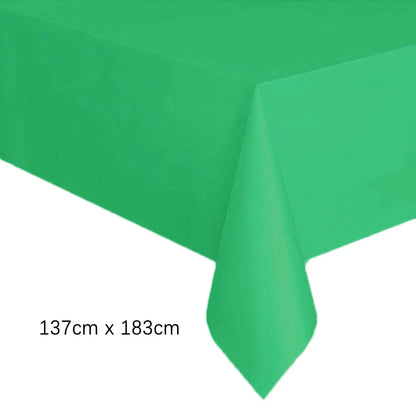 Disposable White Pink Tablecloth for Parties and Weddings - Smarsty