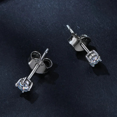 Moissanite Earrings 925 Sterling Silver D Color Studs - Smarsty