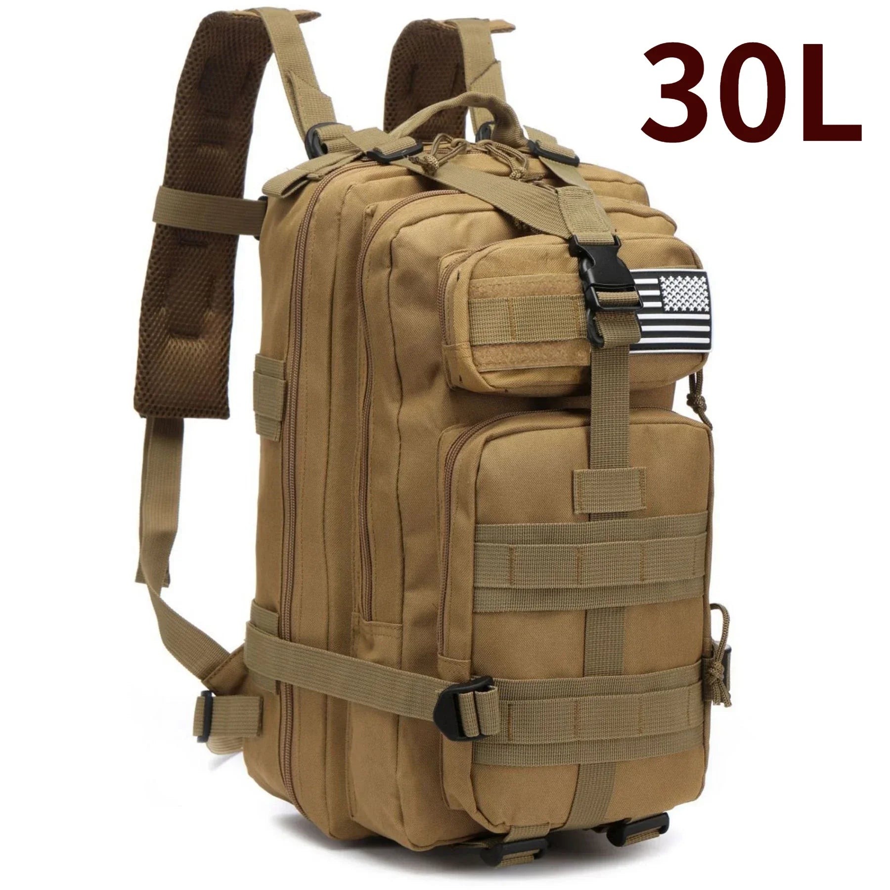 30L/50L 1000D Nylon Waterproof Trekking Fishing Hunting Bag Backpack Outdoor Rucksacks Tactical Sports Camping Hiking - Smarsty