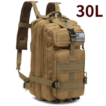30L/50L 1000D Nylon Waterproof Trekking Fishing Hunting Bag Backpack Outdoor Rucksacks Tactical Sports Camping Hiking - Smarsty