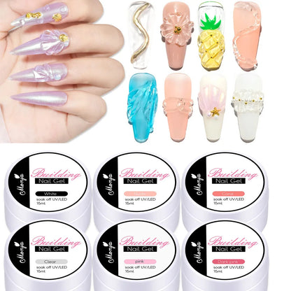 Clear Non-Stick Gel Nail Polish for Easy Sculpting - Smarsty